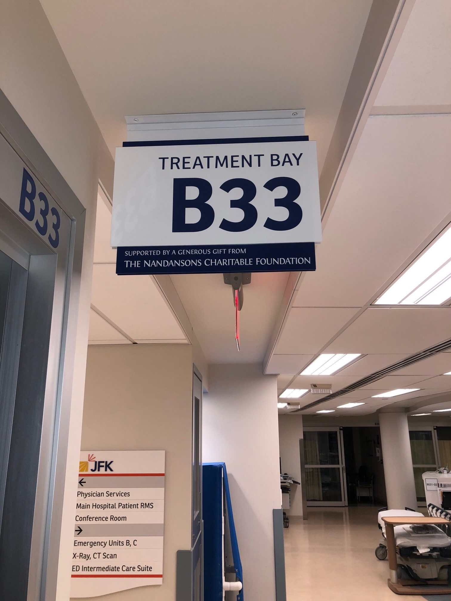 Nandansons Supports JFK Medical Center Emergency Bay #33